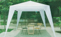 Pavillon Lido 3x3 m metal og hvid PE - Sunlife